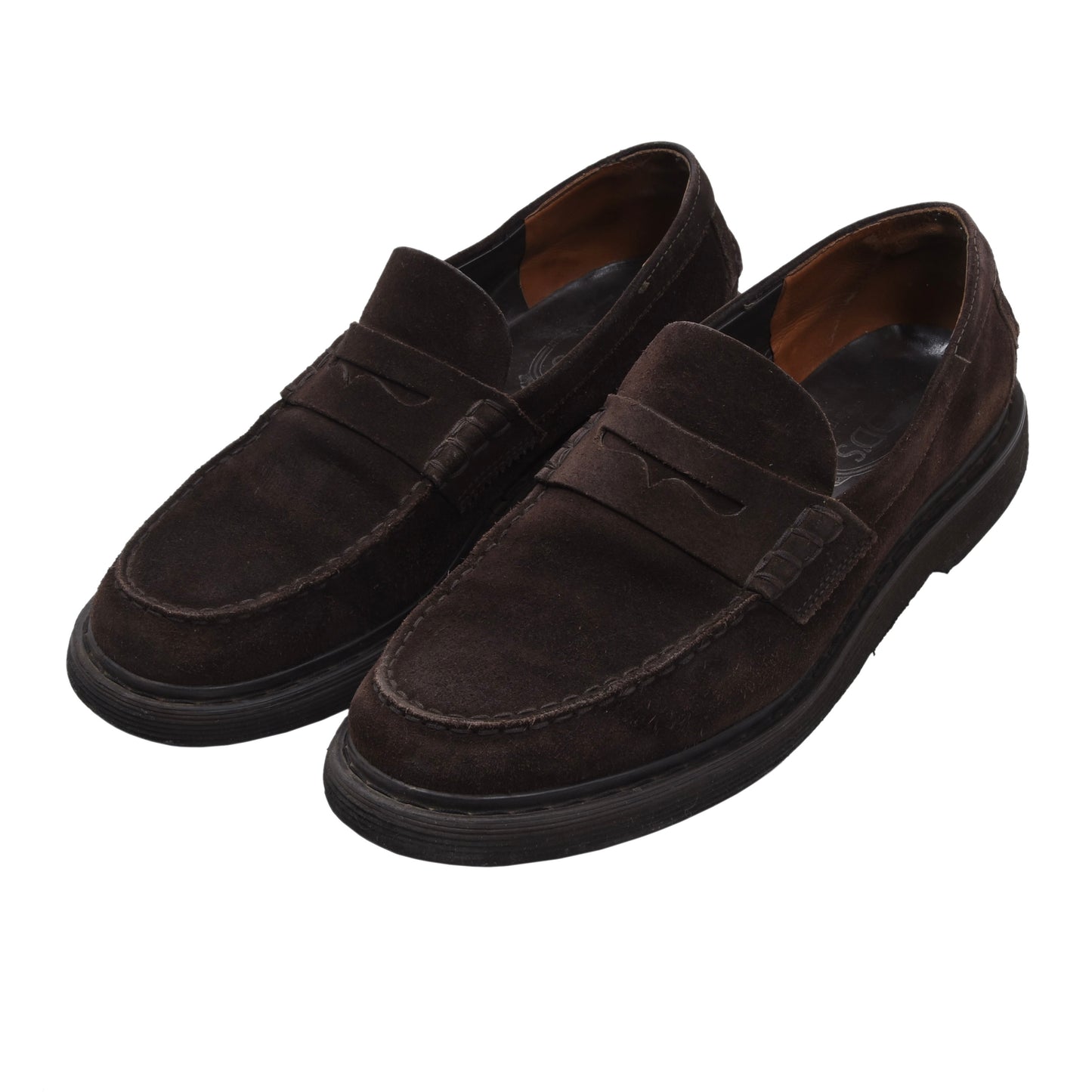 Tod's 2x Suede Loafers Size 9 1/2 - Brown