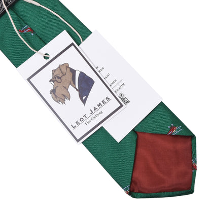 Brühl & Söhne Silk Tie ca. 141.5/8cm - Embroidered Airplanes