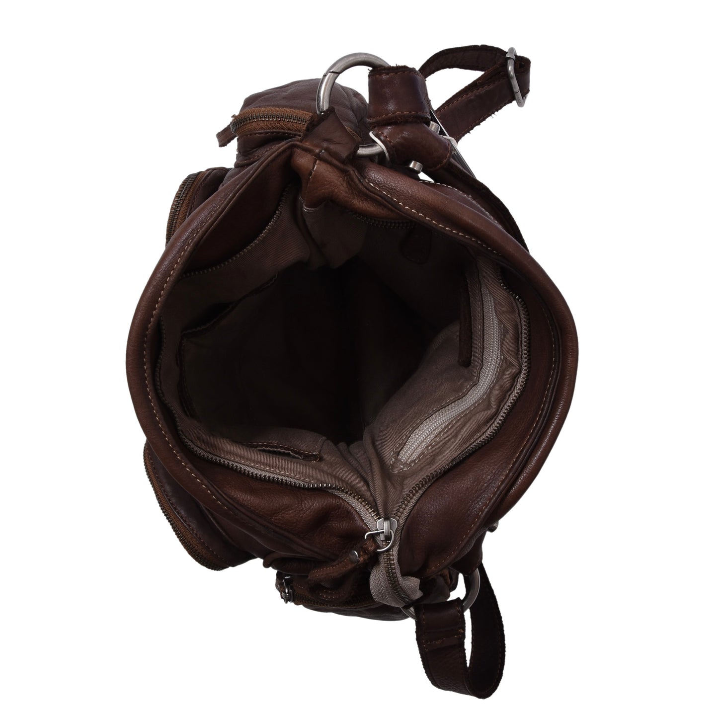 FREDsBRUDER Umhängetasche aus Leder – Braun