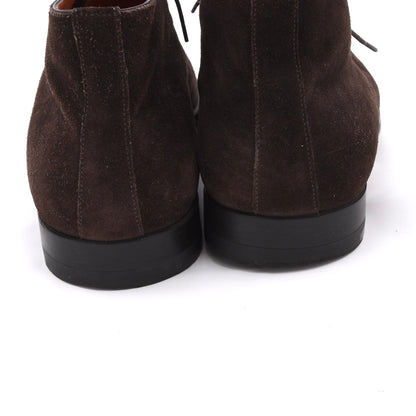 Santoni Suede Chukka Boots Size 9 Made in Italy - Brown