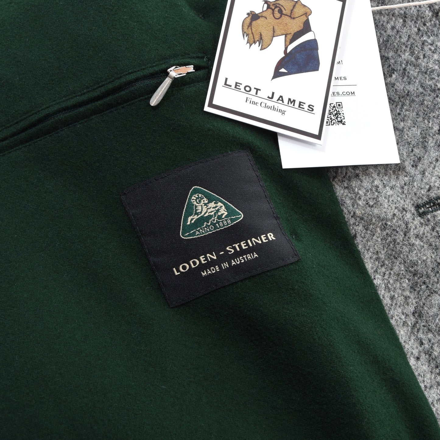 Allwerk x Loden Steiner Schladminger Mantel Gr. 54 Brustumfang ca. 64 cm – Grau