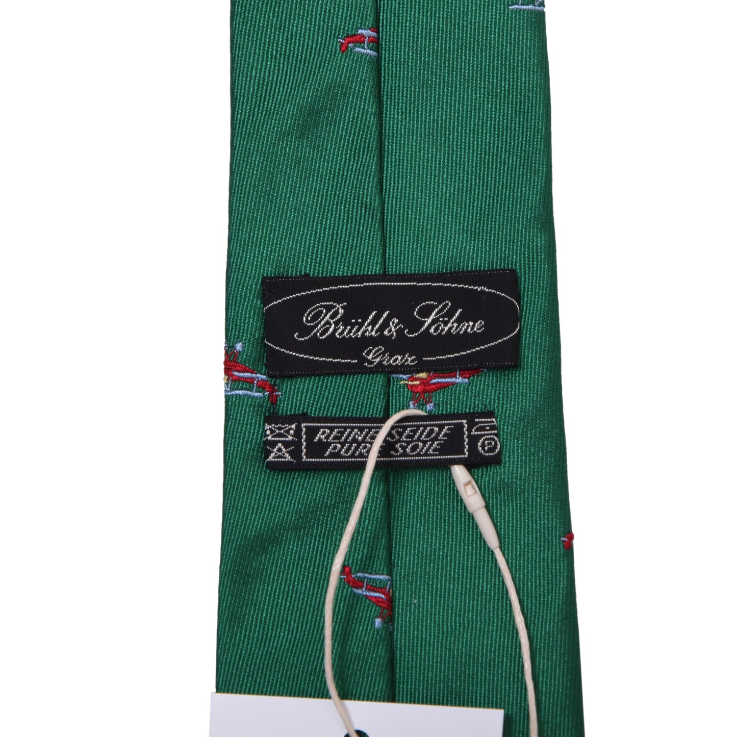 Brühl & Söhne Silk Tie ca. 141.5/8cm - Embroidered Airplanes