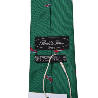 Brühl & Söhne Silk Tie ca. 141.5/8cm - Embroidered Airplanes