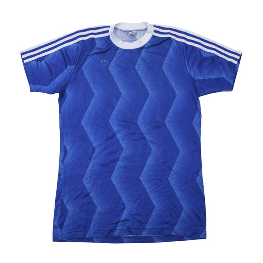 Vintage Adidas Fußballtrikot Größe D 7/8 ca. 51,5cm - Blau