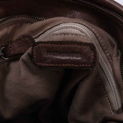 FREDsBRUDER Umhängetasche aus Leder – Braun