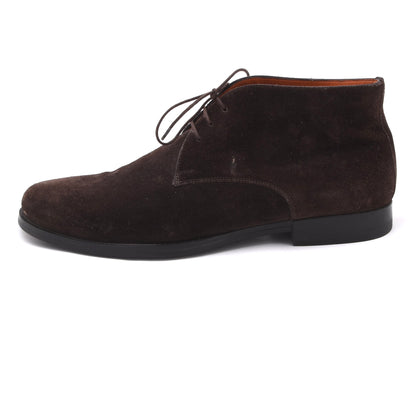 Santoni Suede Chukka Boots Size 9 Made in Italy - Brown