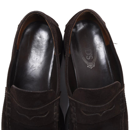 Tod's 2x Suede Loafers Size 9 1/2 - Brown