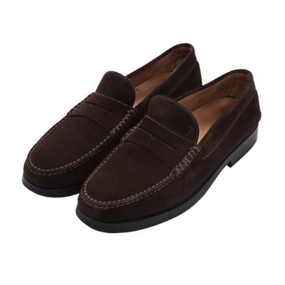 Tod's Suede Loafers Size US 9 1/2 - Chocolate Brown