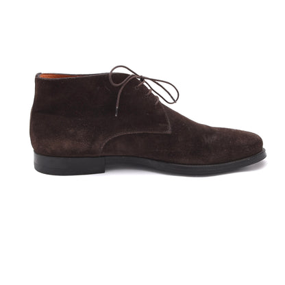 Santoni Suede Chukka Boots Size 9 Made in Italy - Brown