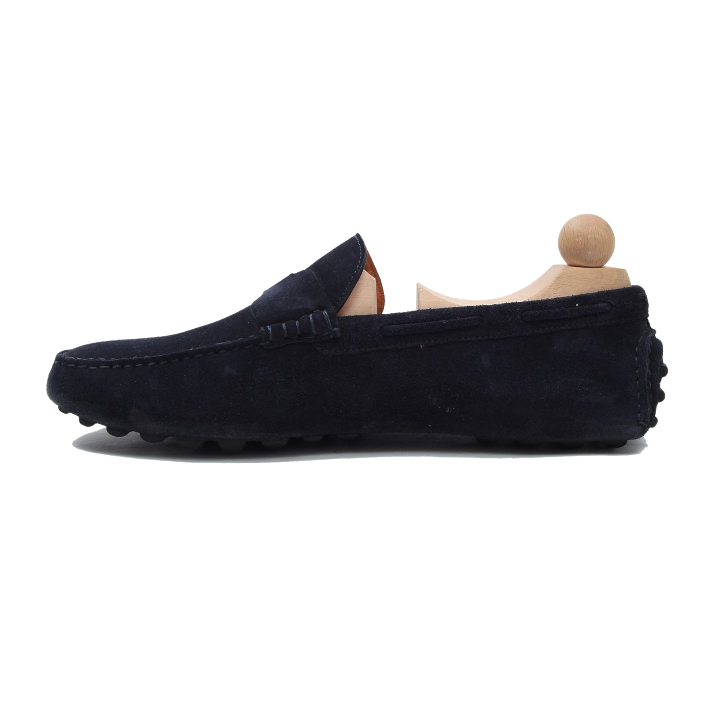 Hermès Paris Suede Driving Loafers Size 42 - Navy Blue