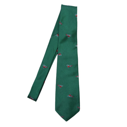 Brühl & Söhne Silk Tie ca. 141.5/8cm - Embroidered Airplanes
