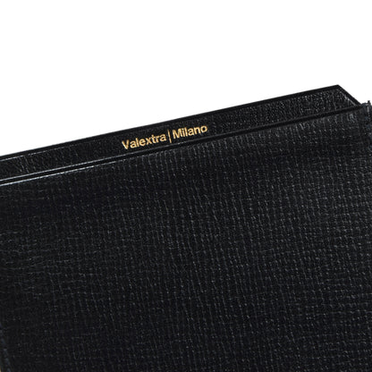 Valextra Milano Vertical Document/Receipt Holder - Black