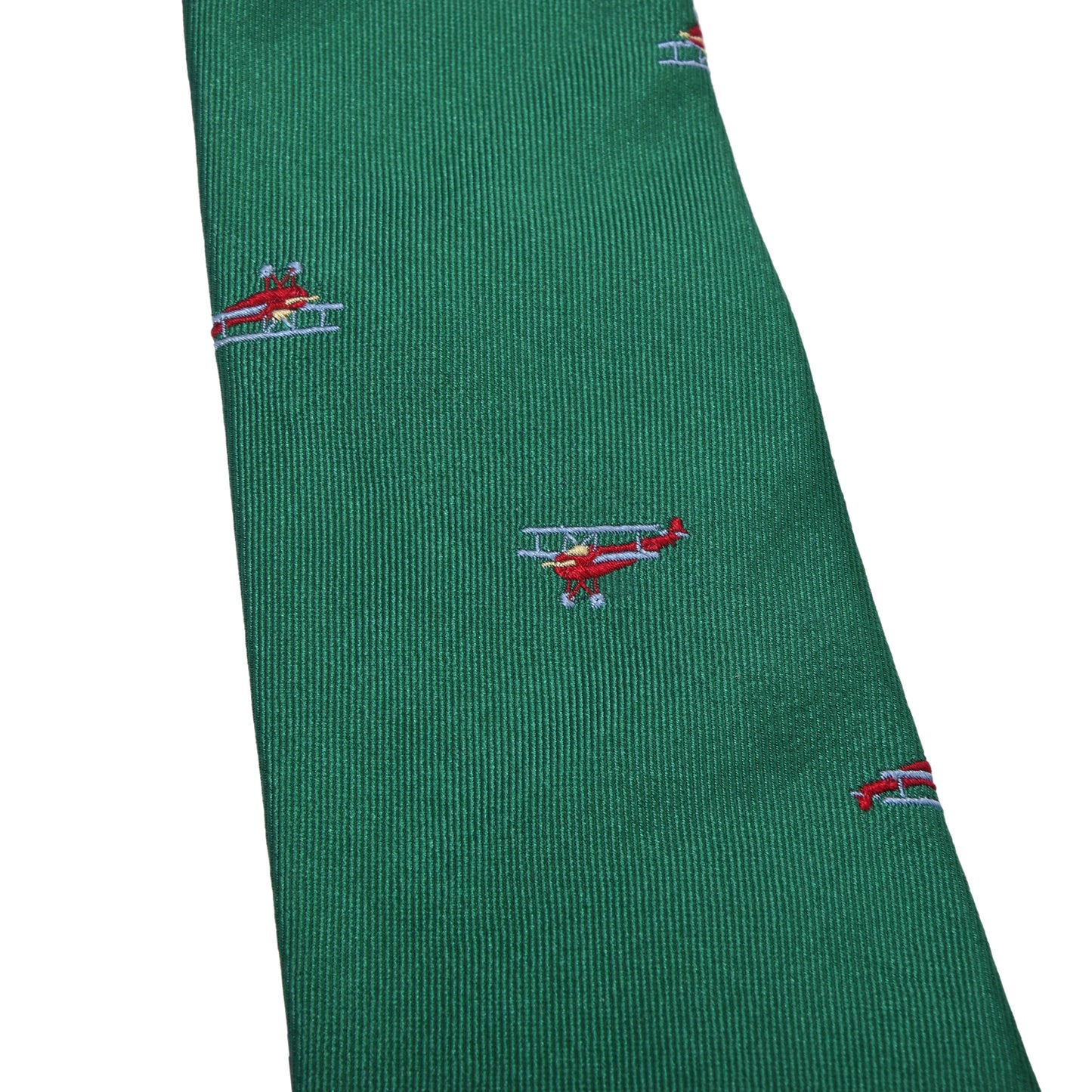 Brühl & Söhne Silk Tie ca. 141.5/8cm - Embroidered Airplanes