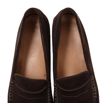 Tod's Suede Loafers Size US 9 1/2 - Chocolate Brown