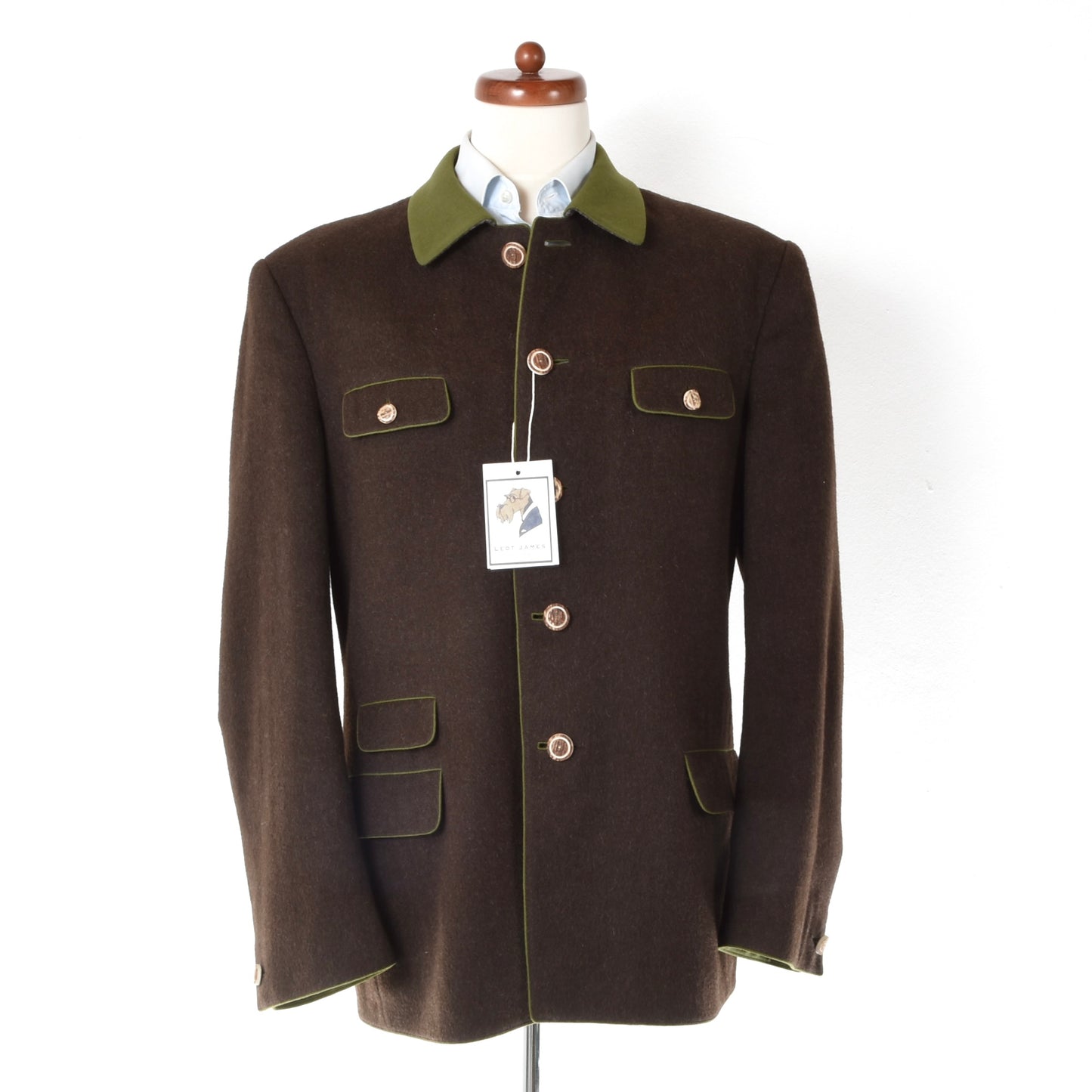 Woschner Leoben Wool Janker/Jacket ca. 59.5cm - Brown