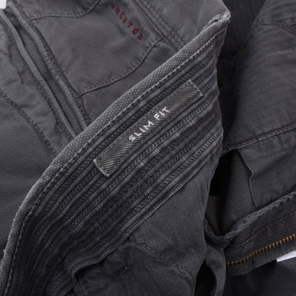 Incotex Hose/Chinos, Größe W32, Slim Fit, ca. 40,5 cm - Grau