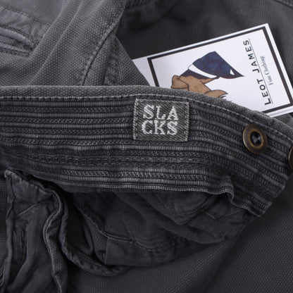 Incotex Hose/Chinos, Größe W32, Slim Fit, ca. 40,5 cm - Grau