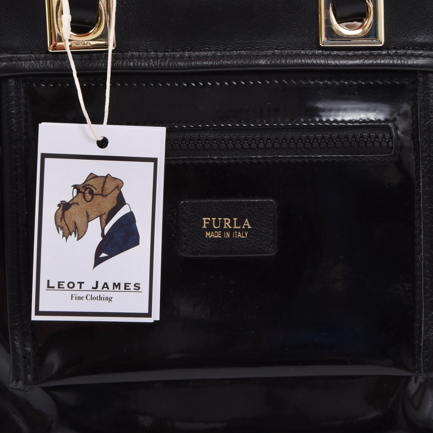 Furla Tribe Mini Reversible Leather Purse/Bag - Black