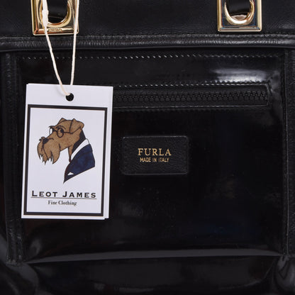 Furla Tribe Mini Reversible Leather Purse/Bag - Black