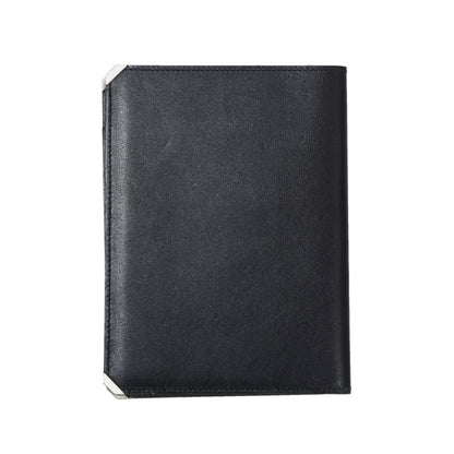 NOS Valextra Milano Breast Wallet with Notepad - Black