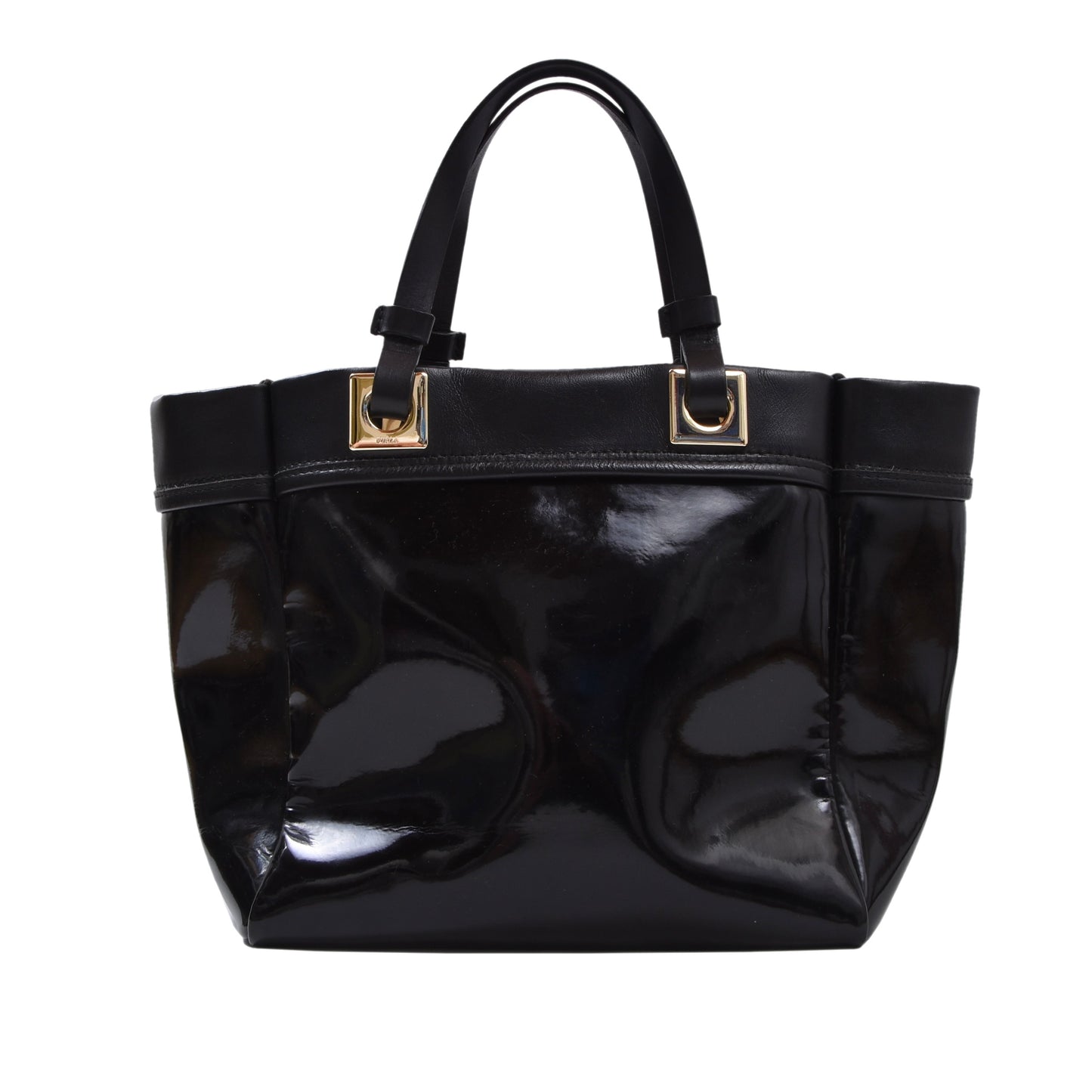 Furla Tribe Mini Reversible Leather Purse/Bag - Black