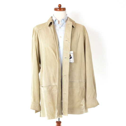 Amadeus Fashion Suede Jacket Chest ca. 62cm - Beige/Tan