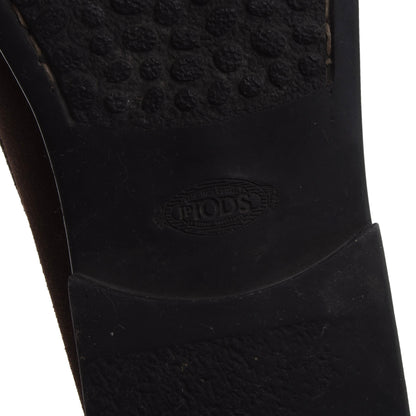 Tod's Suede Loafers Size US 9 1/2 - Chocolate Brown