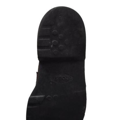 Tod's 2x Suede Loafers Size 9 1/2 - Brown