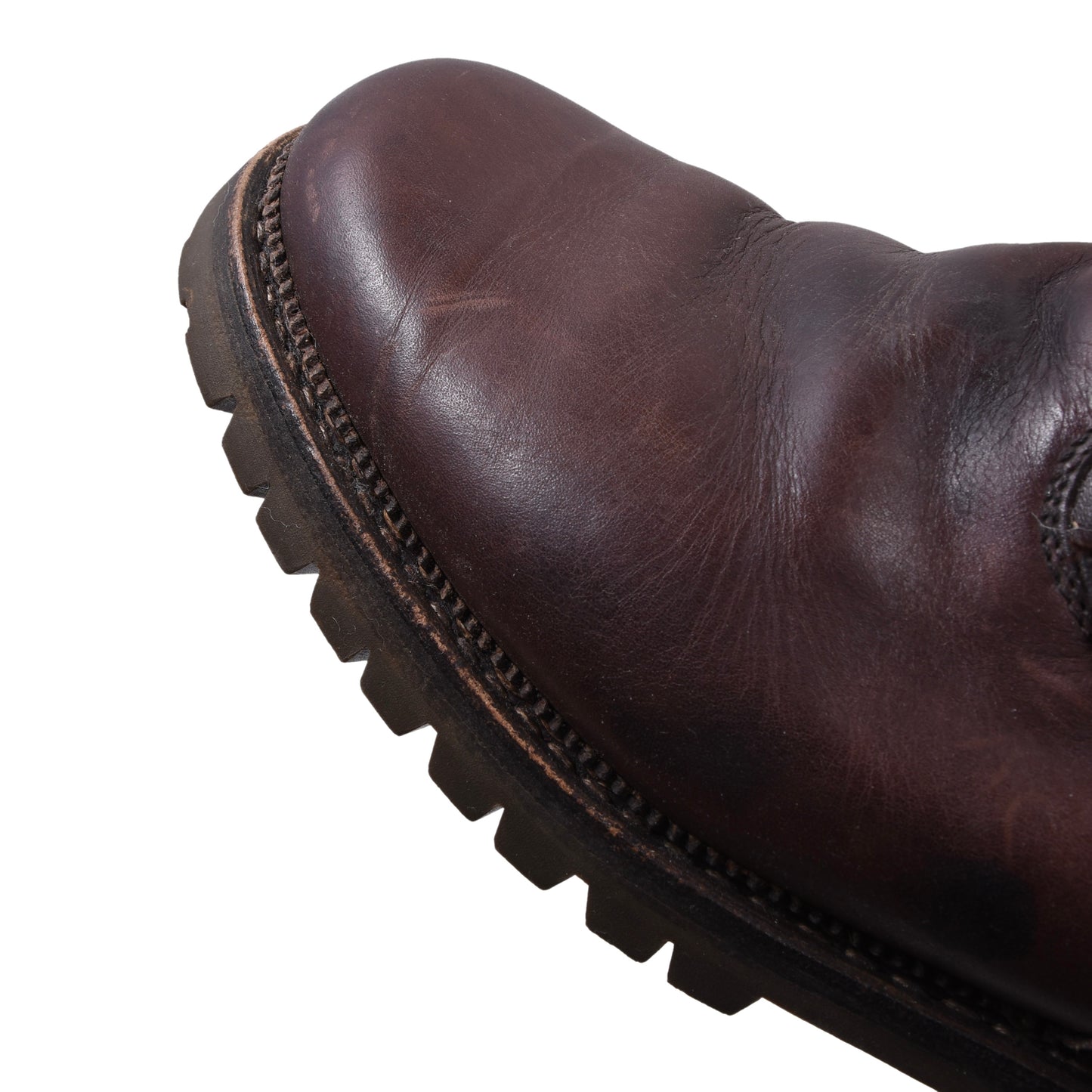 Wool-Lined Leather Boots Size 45 - Brown