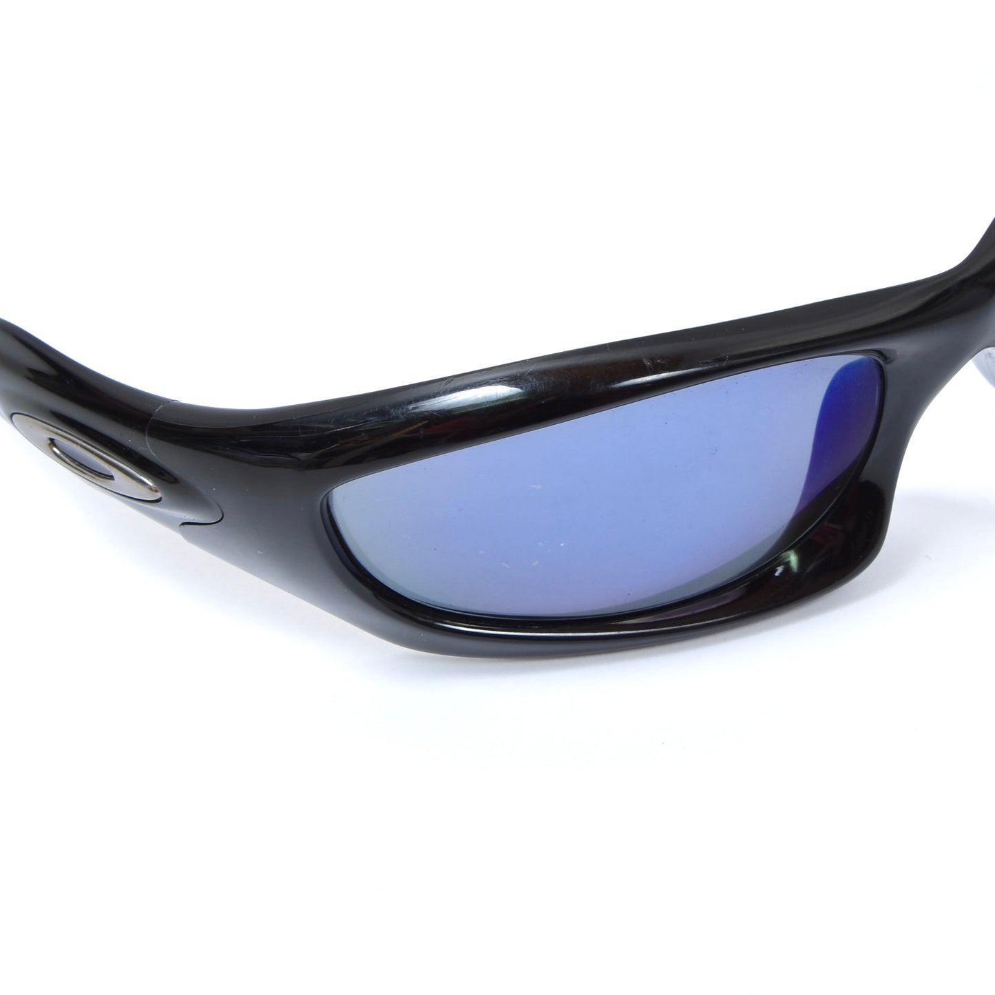 Oakley Monster Dog Sunglasses 12-749 - Polished Black & Deep Blue Polarized