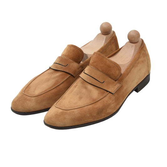 Berluti Suede Unlined Loafer Size 9 - Tan