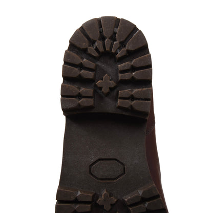 Wool-Lined Leather Boots Size 45 - Brown