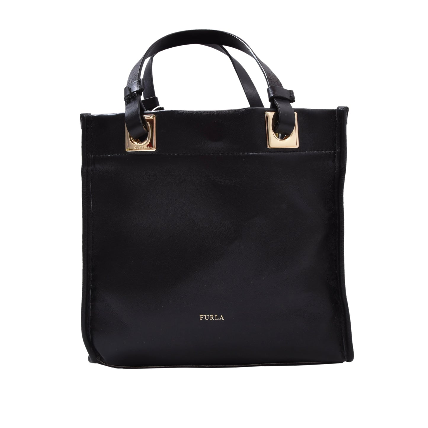 Furla Tribe Mini Reversible Leather Purse/Bag - Black