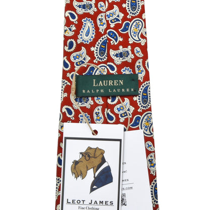 Lauren Ralph Lauren Silk Tie - Red Paisley