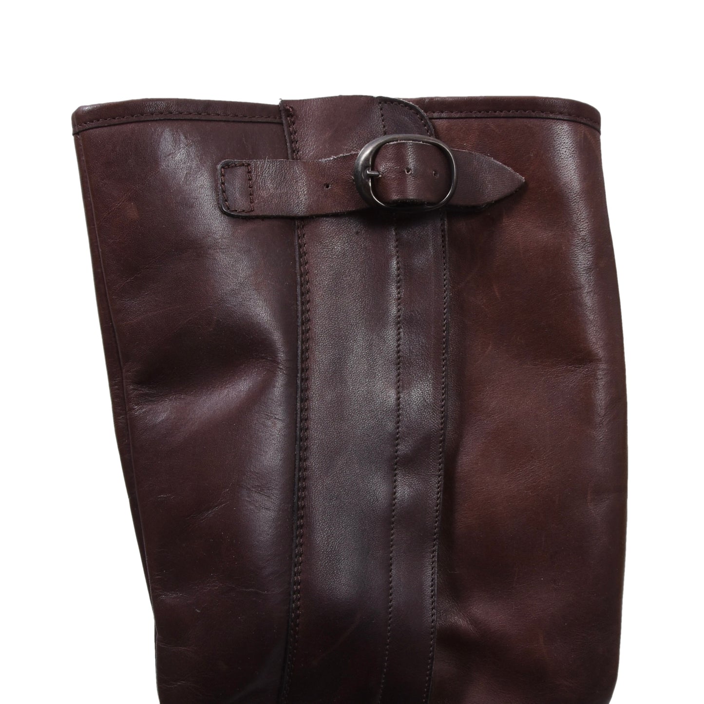 Wool-Lined Leather Boots Size 45 - Brown