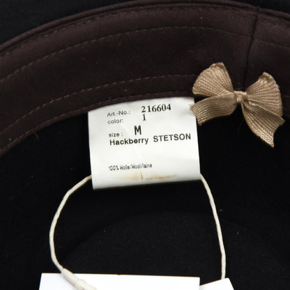Stetson Hackberry Wool Hat Size M - Black