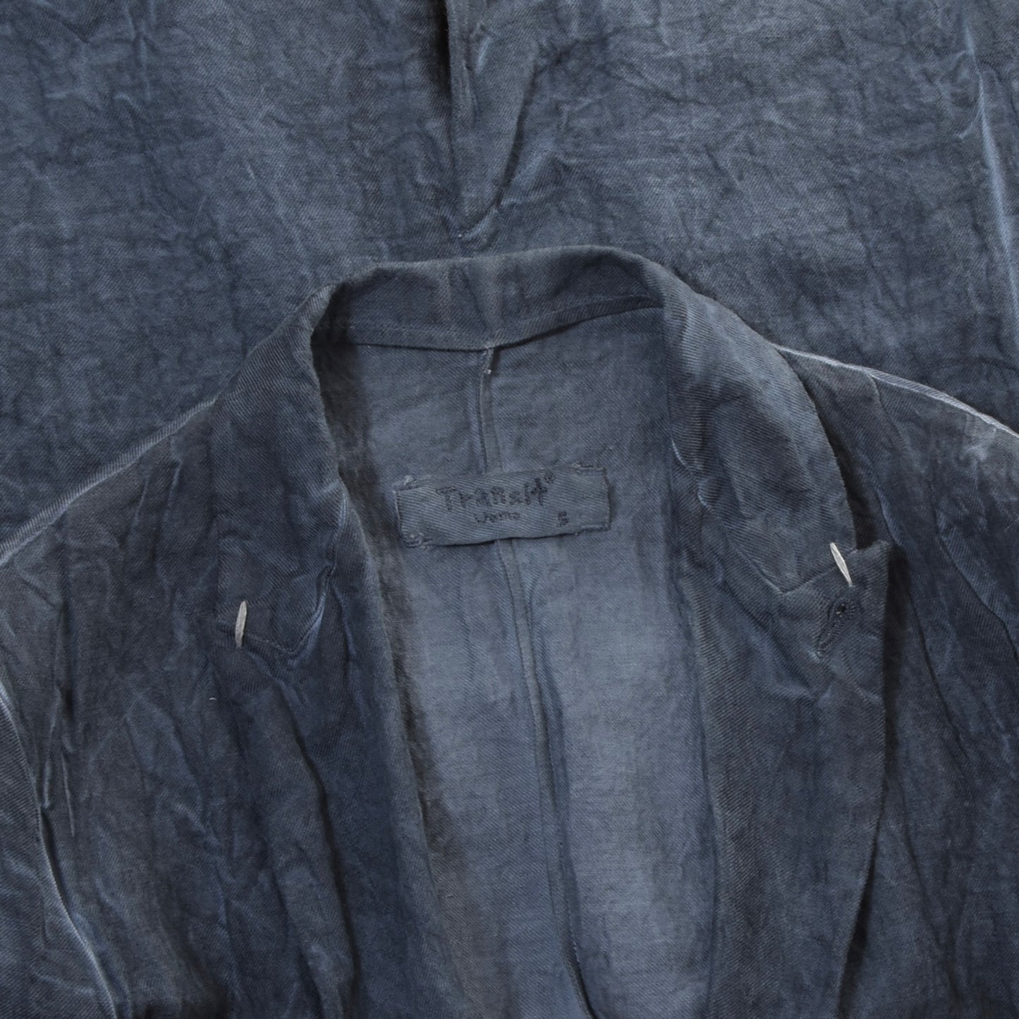 Transit Uomo Cotton-Hemp-Metal Jacket Size S - Blue