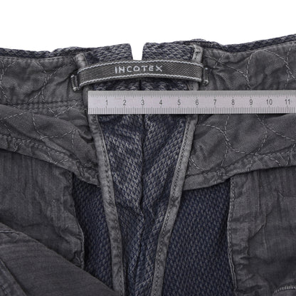 Incotex Hose/Chinos, Größe W31, Slim Fit, ca. 39,5 cm, Blau-Grau