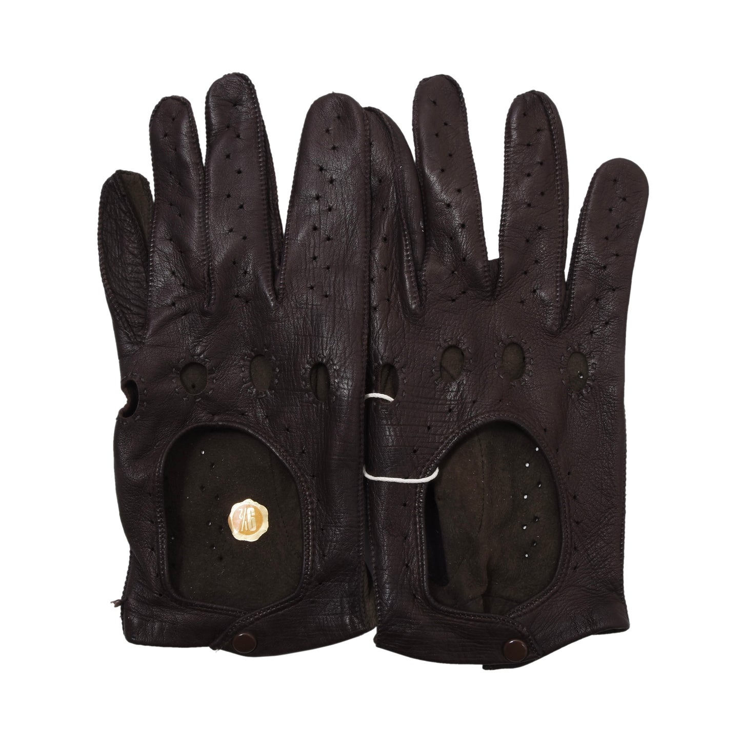 Vintage Leder Autofahrerhandschuhe Größe 9 1/2 ca. 10cm