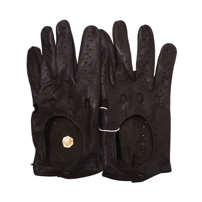 Vintage Leder Autofahrerhandschuhe Größe 9 1/2 ca. 10cm
