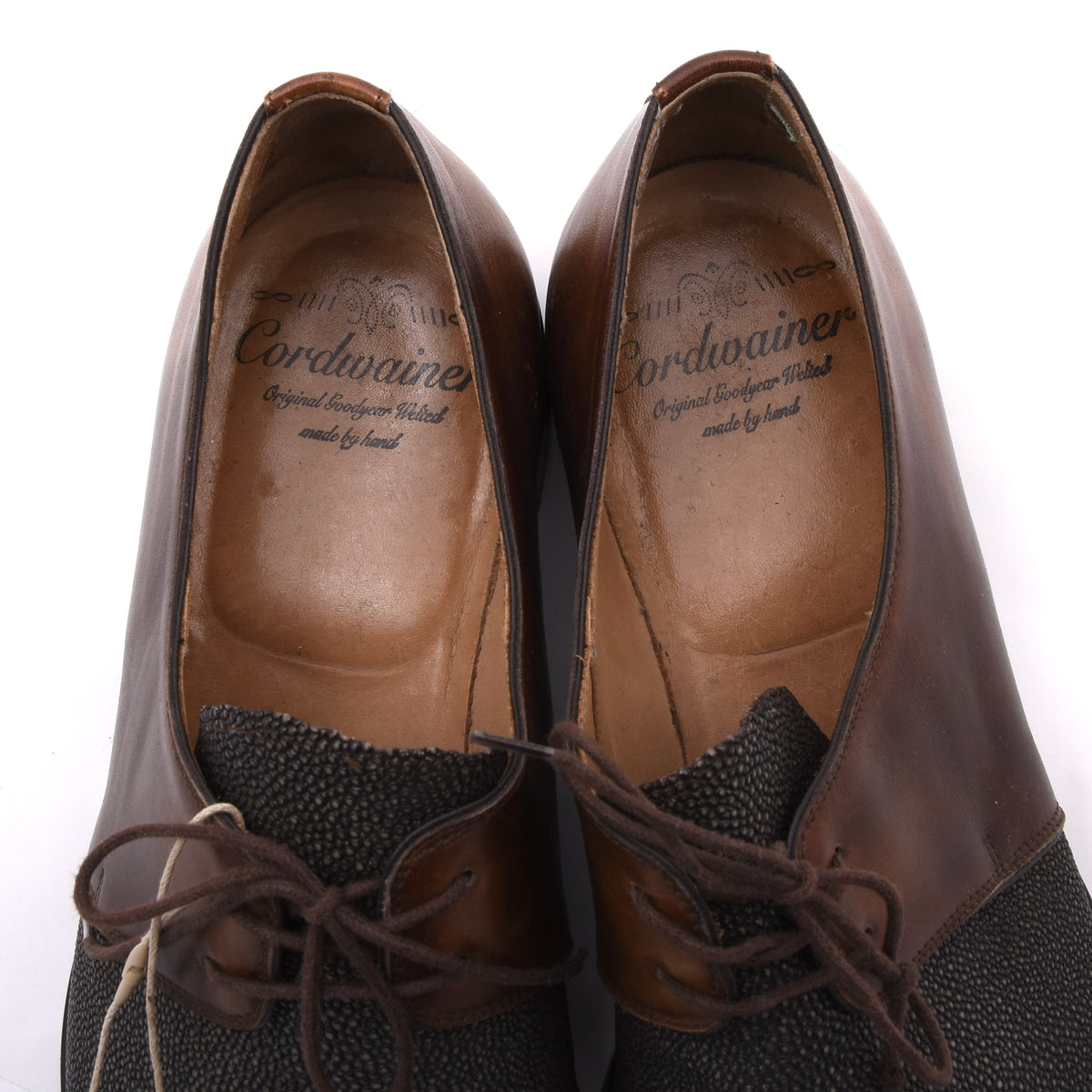 Cordwainer Stingray Leather Goodyear Welted Shoes Size  9.5