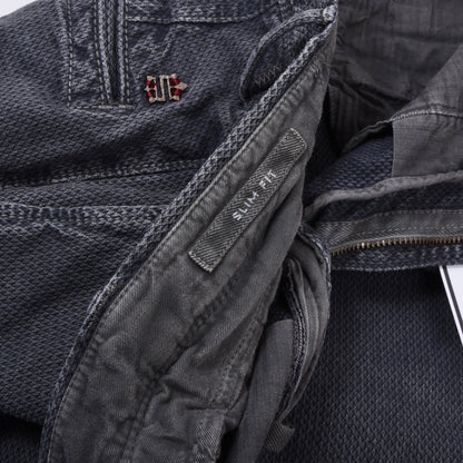 Incotex Hose/Chinos, Größe W31, Slim Fit, ca. 39,5 cm, Blau-Grau