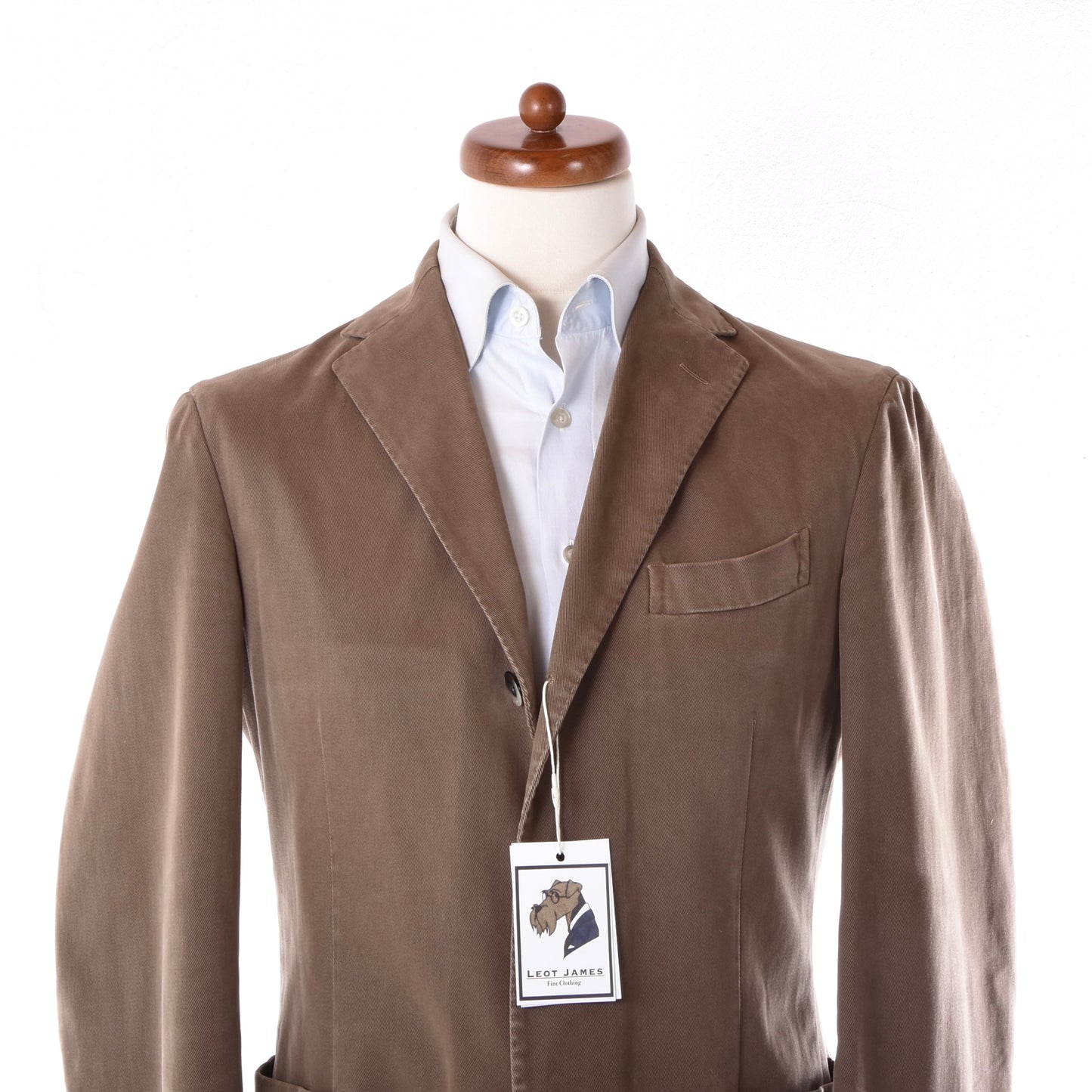 Boglioli COAT Cotton Jacket Size 48 Chest ca. 52.5cm - Brown