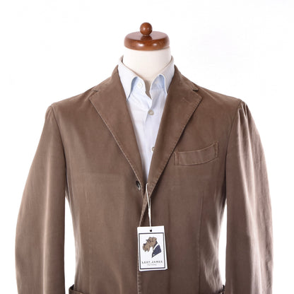 Boglioli COAT Cotton Jacket Size 48 Chest ca. 52.5cm - Brown