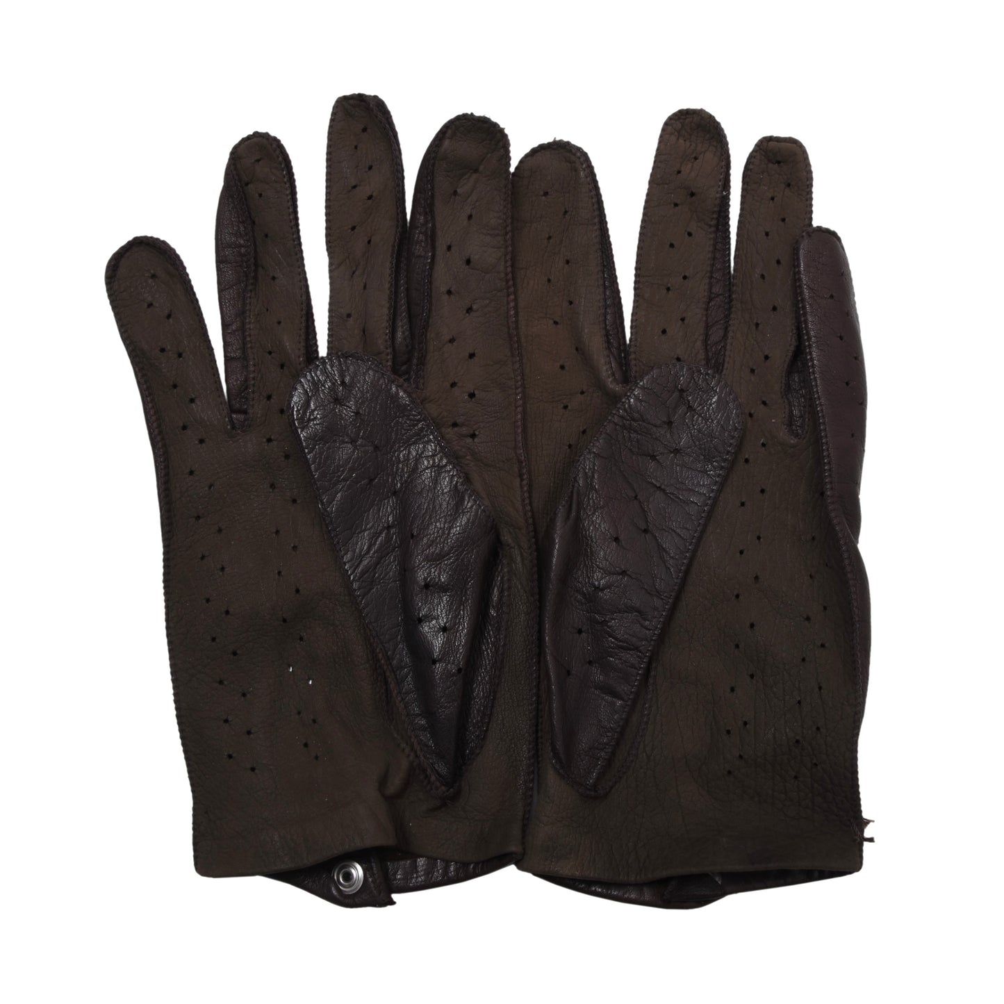 Vintage Leder Autofahrerhandschuhe Größe 9 1/2 ca. 10cm