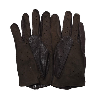 Vintage Leder Autofahrerhandschuhe Größe 9 1/2 ca. 10cm