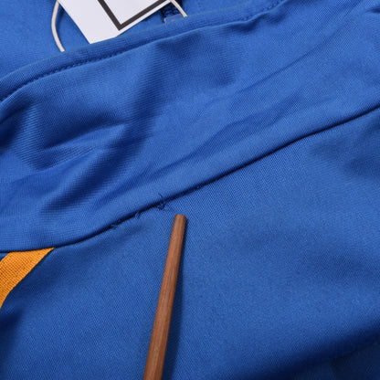 Vintage Adidas Trainingsjacke Größe D174 ca. 55,5cm - Blau/Gelb