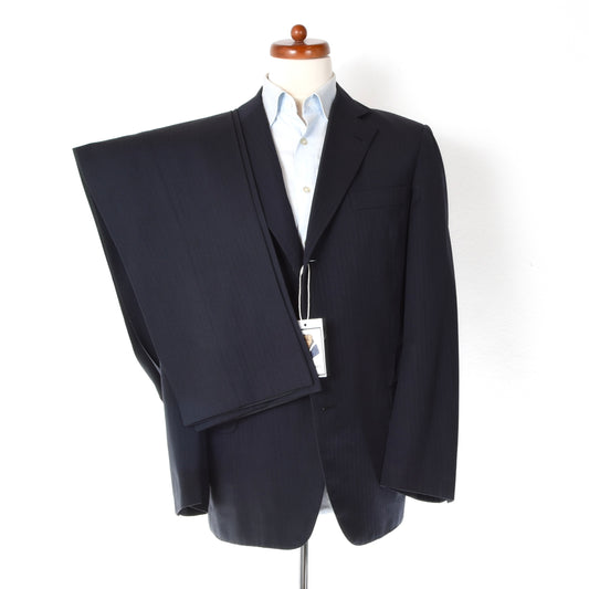 Rossmann Bespoke Loro Piana Super 130s Wool Suit Chest ca. 52.5cm - Navy Blue