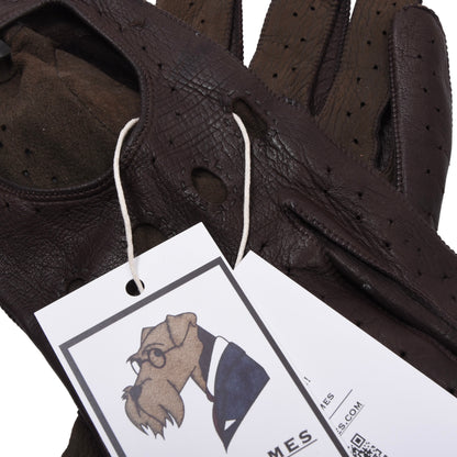 Vintage Leder Autofahrerhandschuhe Größe 9 1/2 ca. 10cm