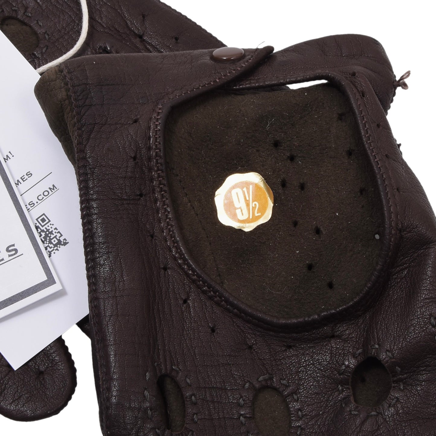 Vintage Leder Autofahrerhandschuhe Größe 9 1/2 ca. 10cm